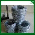 Green galvanized barbed iron wire