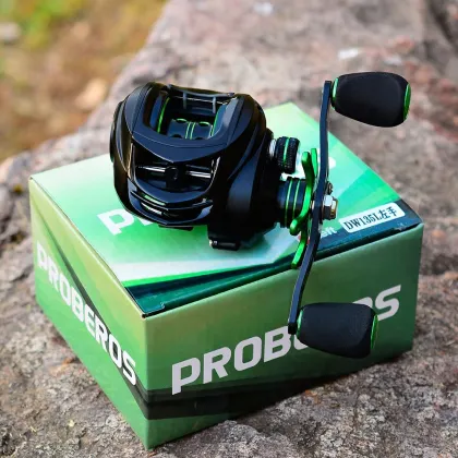 9+1BB Baitcasting Fishing Reel: High-Speed Metal Spool Reel with Magnetic Brake System and Drag Fishing Wheel