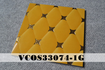 golden leather design wall tile