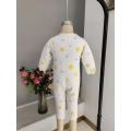 Beby amarelo Flower Salbing Suit