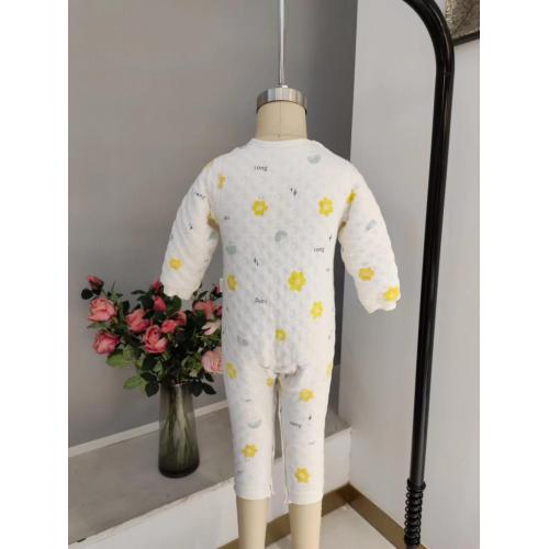 Animal Print Clothes Baby yellow flower climbing suit Supplier