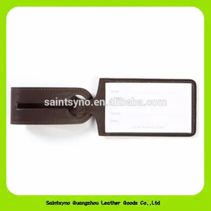 16459 Fashion custom gift leather airplane luggage tags