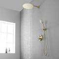 SHAMANDA Brushed Gold Wall Mount Concealed Shower Set