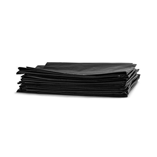 Black HDPE Flat Garbage Bag