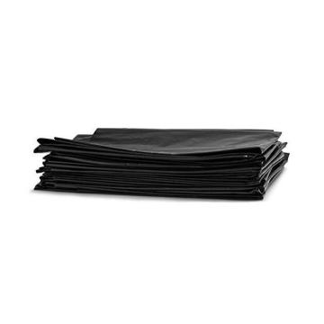 Black HDPE Flat Garbage Bag