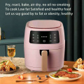 6L air fryer oven 1400W pink