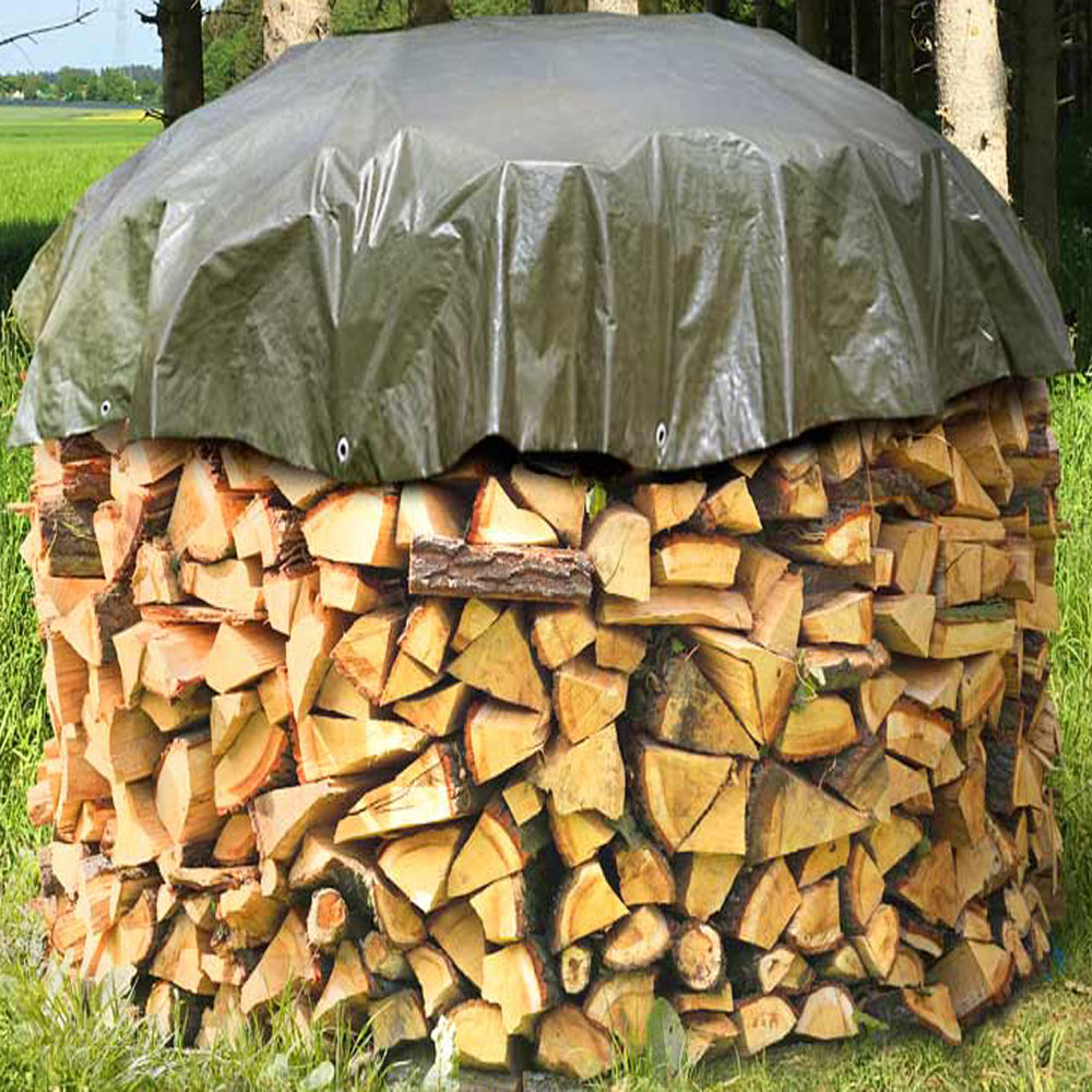 Round Tarpaulin lumber cover wood cover 