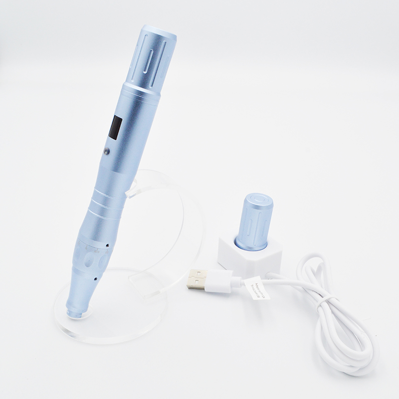 Digital 6 speeds Medical Micro agulha Derma caneta