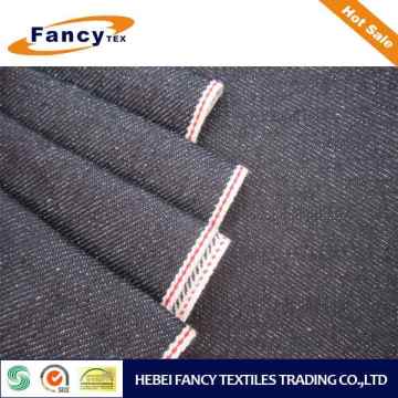 100 cotton red selvage denim fabric