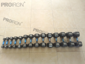 Cast iron hex dumbbell sets