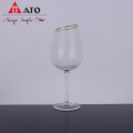 Bulk glassware gold rim crystal glass wholesale glass