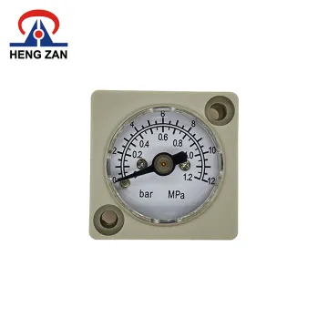 HENGZAN Mini Brass Air Pressure Gauge (25mm, 12bar)