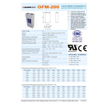 Telecom T Series Lead Acid Battery (2V200Ah)