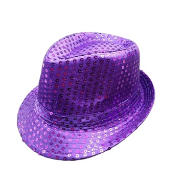Wholesale Pink Sequin Cowgirl Hat - Unisex Jazz Western Party Hat