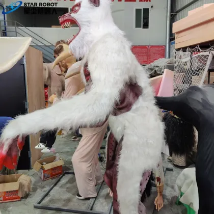 Customize Moving Ghost White Haired Werewolf