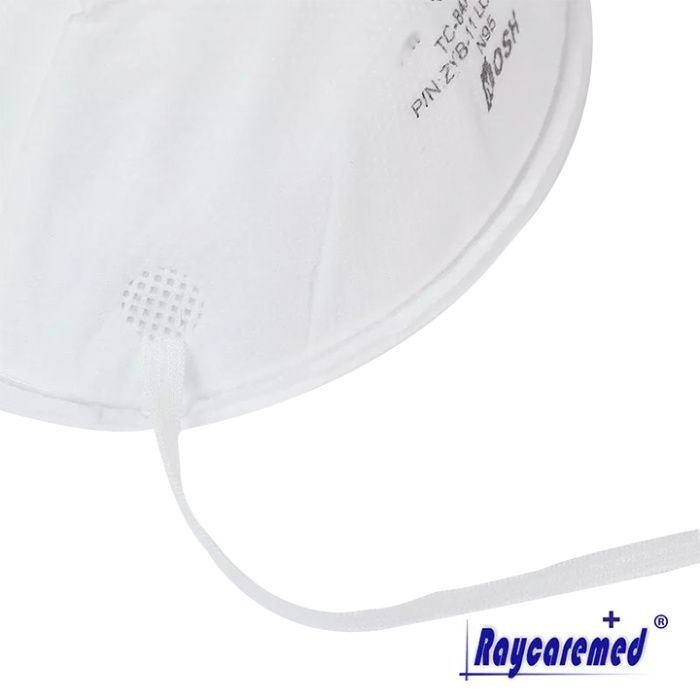 RM05-007 NIOSH N95 Respirador de máscara de poeira de segurança descartável