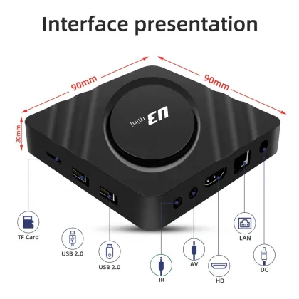 Android 11 Dual WiFi 4K LED Indicator TV Box Set Top Box with Android OS