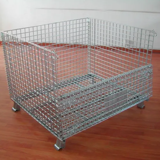 Folded cage in warehouse