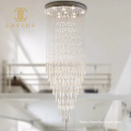 Lustre de cristal personalizado de alto luxo projeto para villa staircase design moderno design conciso para lobby de hotel