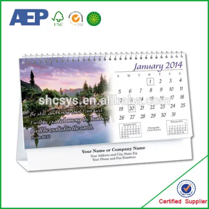 Handmade Desktop Perpetual Calendar