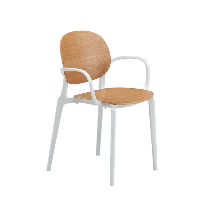 Original Design Plastic Chair with Upholstery Dining Chair