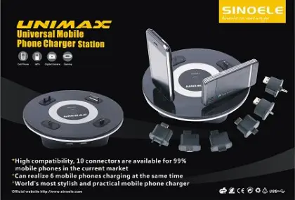 Universal mobile phones charging station