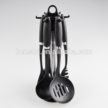 7pcs Nylon Kitchen Utensil Sets stainless steel holder