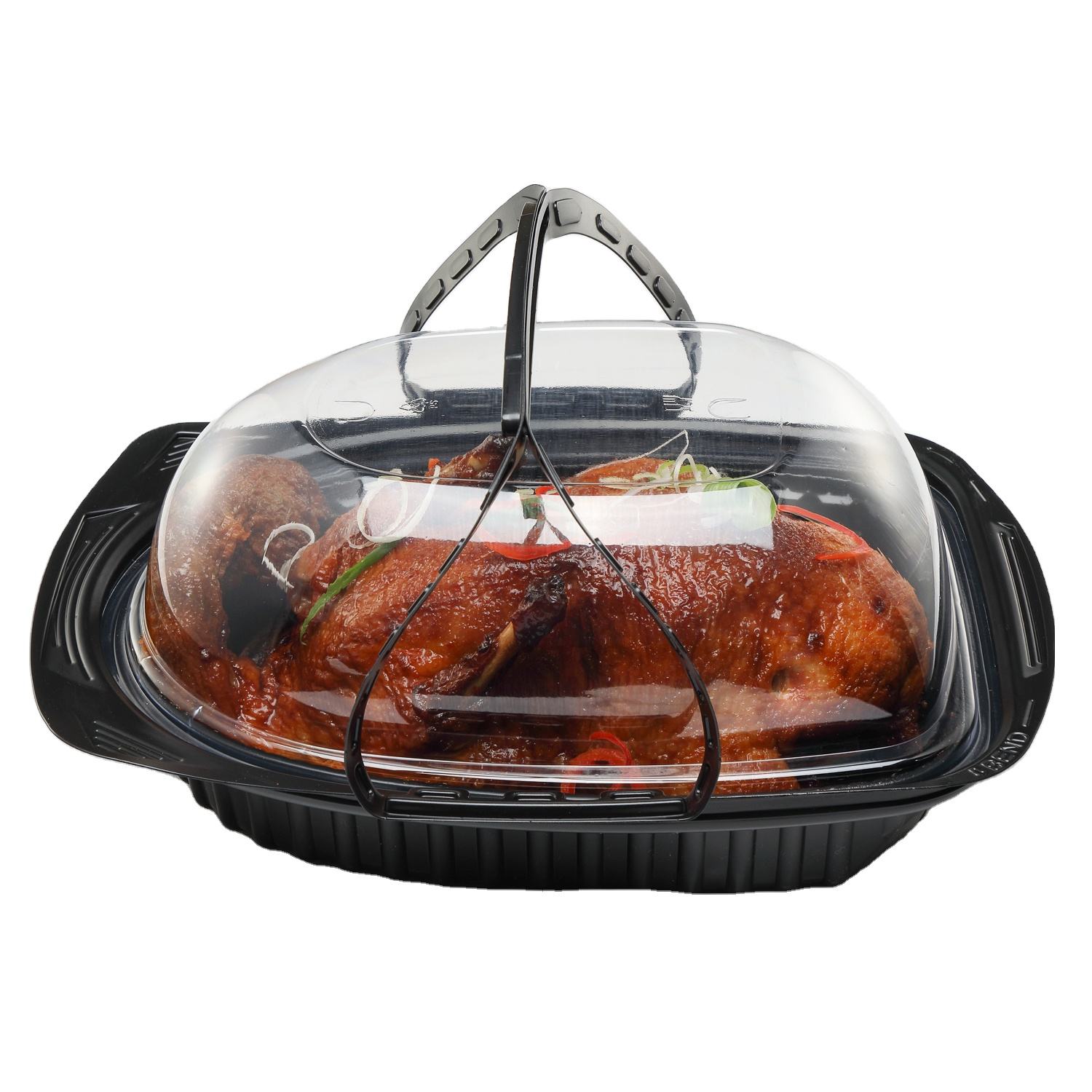 Disposable PP plastic roast chicken duck packag (1)