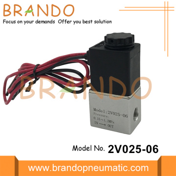 2V025-06 ملف الملف اللولبي 1/8 &#39;&#39; 12VDC 24VDC 110VAC 220VAC