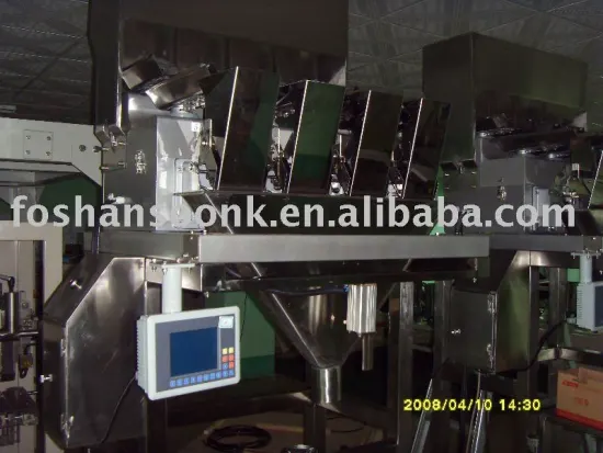 four head linear weigher for packing machine