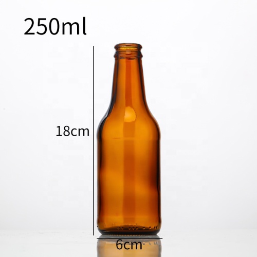 Black amber beer bottle 330ml