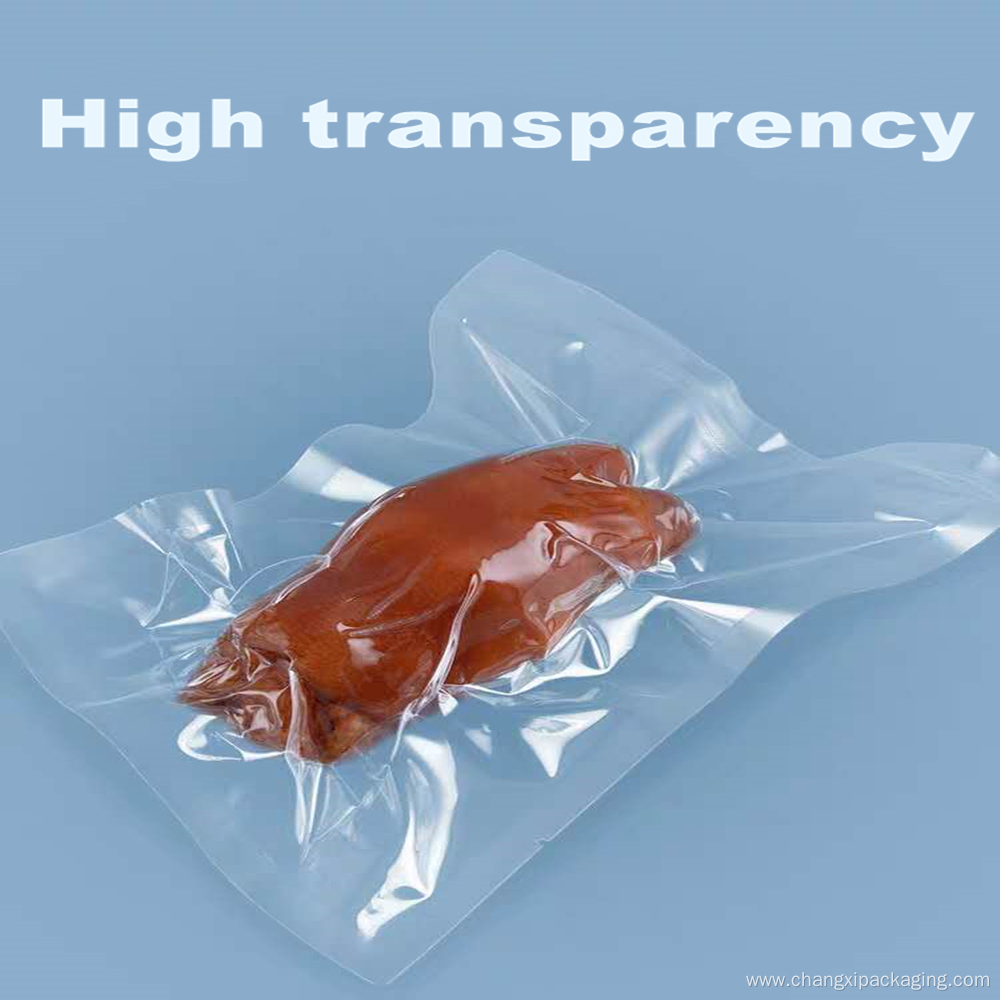 Three side sealed transparent vacuum packing bag