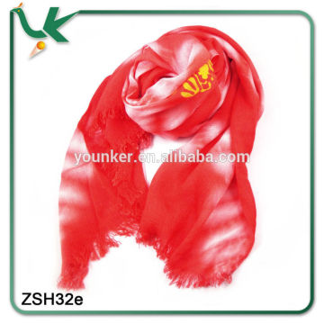 2014 Hot sale Chinese 100% cotton printing oblong lady scarf