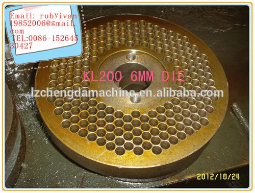 Double eleven Promotions of KL230 series roller and 6mm die from laizhou chengda machinery co.,ltd