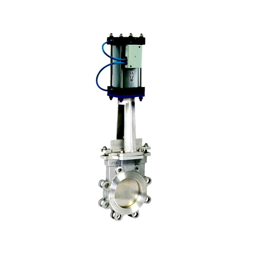 flanged cf8 pneumatic regulating knife gate valves 4''