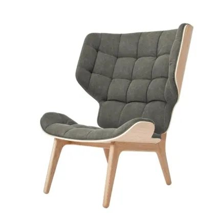 Mammoth Reclining High Back Upholstered Chaise Lounge with Ottoman