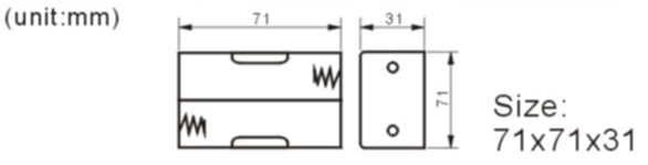 FBCB1156-1 battery holder