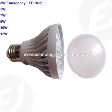 2 hrs emergency 3W LED Plastic Bulb 180 degree beam angle