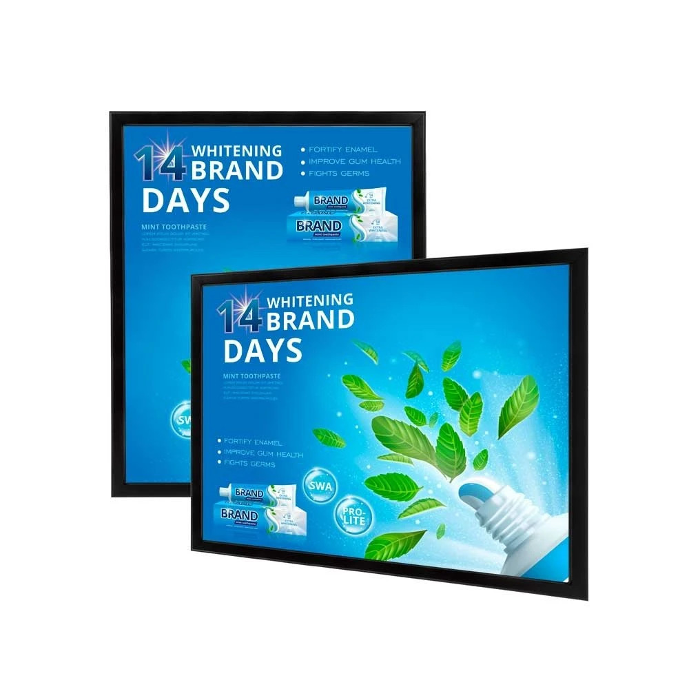 Ultra-thin Magnetic Light Box Illuminated LED Poster