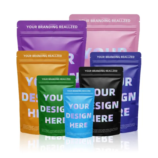 Smell-Proof Custom Printed Zip Lock Pouches & Packaging