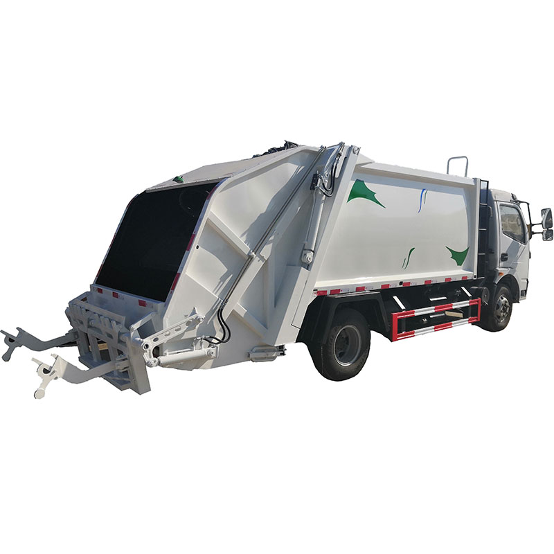8cbm trash compactor waste truck