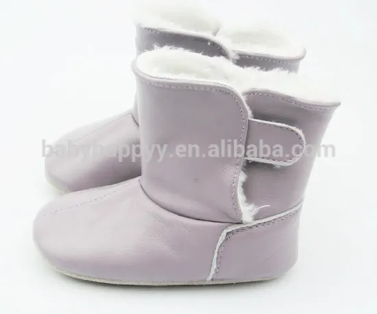 Winter baby boots pure flat kid shoe real leather shoes kids