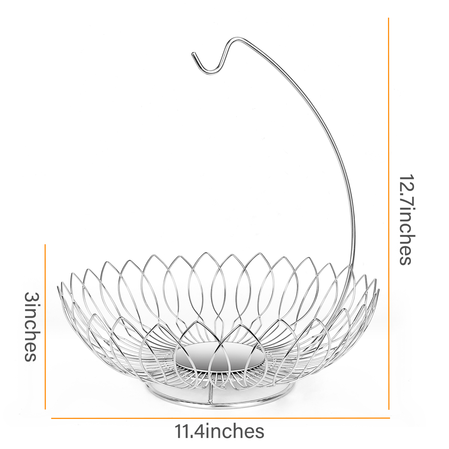 leaf shape fruit basket size