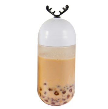 Eco-Friendly Capsule-Shaped PET Plastic Cosmetic Bottle