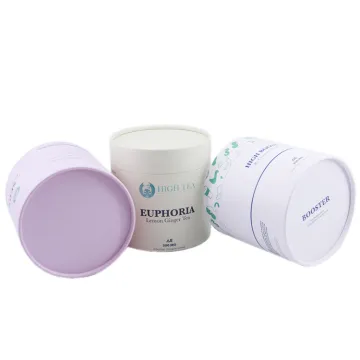 Customized Food Grade Circular Packaging Box for Tea