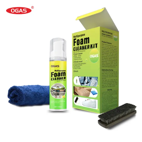 OGAS Multipurpose Foam Cleaner Kit: Versatile Car Interior and Home Cleaning