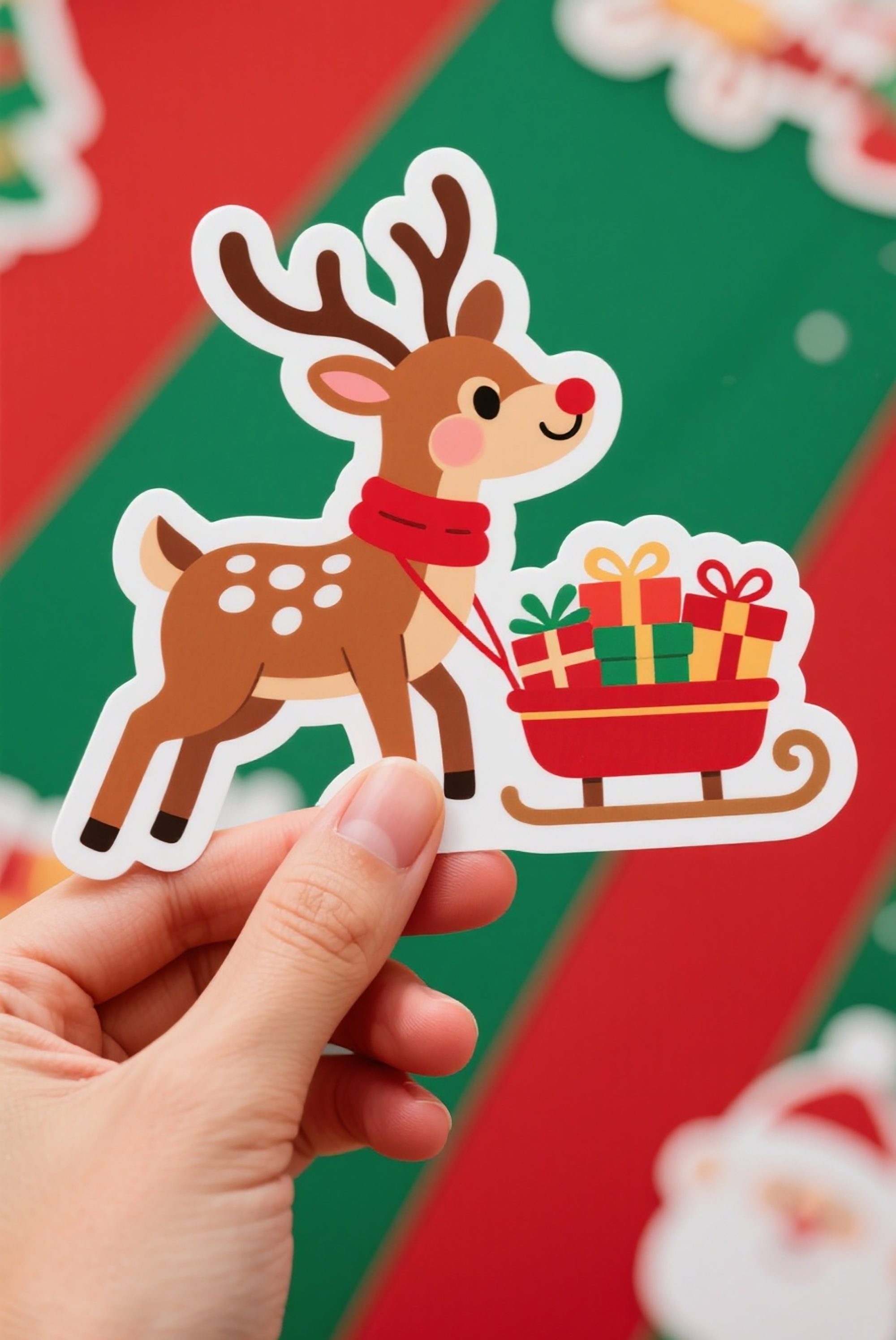 Pegatinas de regalo de Navidad personalizadas