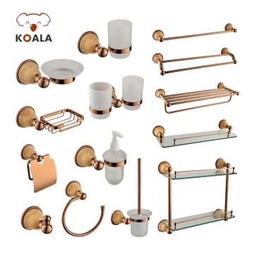 Stainless Steel Bathroom Hardware Set with Simple Design