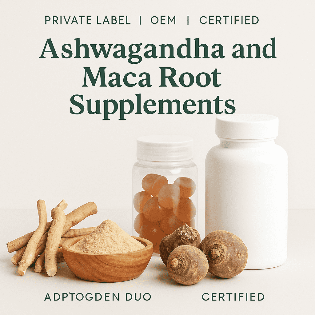 Ashwagandha and Maca Root Supplements