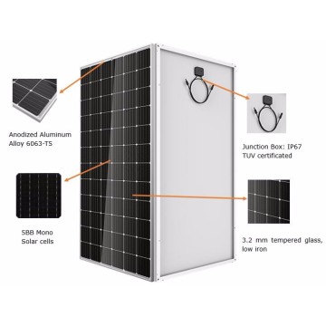 A Grade Monocrystalline Solar Cell 5Bb